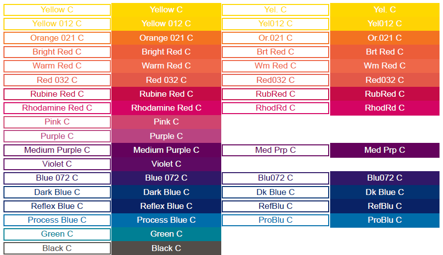 AH Formatter：PANTONE®オプション