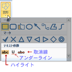 テキスト修飾