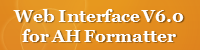 Web Interface V6.0 for Formatter